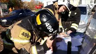 Учения газоспасателей крупная утечка уксусной кислоты