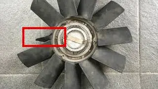 Engine shaking on BMW E36, caused by broken fan blade