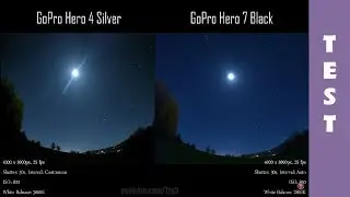 GoPro Hero 7 night lapse test vs. GoPro Hero 4 | 4K UHD