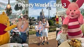 Disney World Vacation 2023 - Day 3 Vlog - Magic Kingdom | Crystal Palace & First Time on Tron