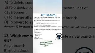 github | git | github mcqs #trending #viral #github #technology