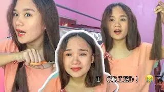 HAIR JOURNEY #1| HOW I CUT MY OWN HAIR | Ethelyn Vitorio