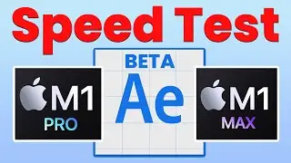 Apple M1 PRO vs M1 MAX : After Effects BETA Multi-Frame Rendering Test