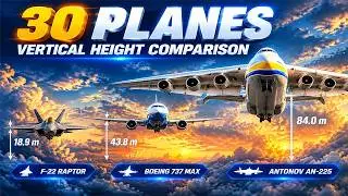 Tallest Airplanes in the World: Aircraft Vertical Height Comparison!