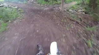 Honovich MiniBike Track Session #1 with deer and rabbit in the way