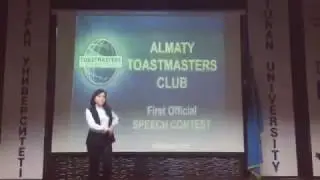 Toastmasters Club. Almaty. Final Speech.