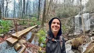 Avery Creek & Twin Falls - Brevard, NC - Hike Vlog 107