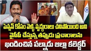 వైసీపీ చేస్తున్న తప్పుడు ప్రచారాలను ఖండించిన పల్నాడు జిల్లా కలెక్టర్ Palnadu Collector Fire on Jagan