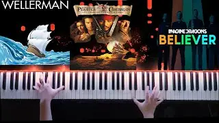 Piano MASH UP (Wellerman - Pirates of Caribbean - Imagine Dragons)