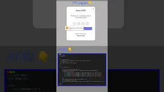 OTP verification form example using HTML CSS 