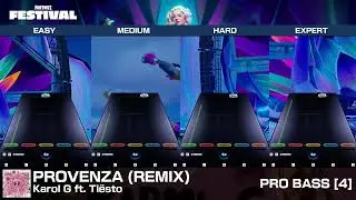 [FNFestival] PROVENZA (REMIX) - Pro Bass (Chart Preview, All Difficulties)