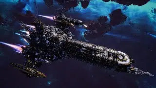 Imperial Navy vs Chaos - Skalgrim Mod - Massive Battle - Battlefleet Gothic Armada 2