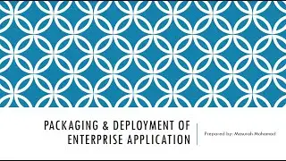 Packaging and Deployment of EE Application