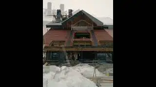 односкатная кровля. фальцевая кровля. до и после