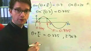 A more difficult sine equation