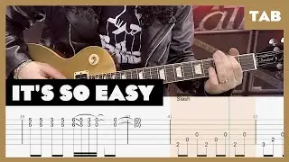 Guns N’ Roses - It's So Easy - Guitar Tab | Lesson | Cover | Tutorial