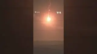 Flares Light Up Night Sky Over Gaza 