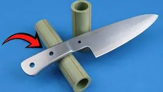 Creative Idea: Making a Knife Handle from PVC Pipe Super Economical !