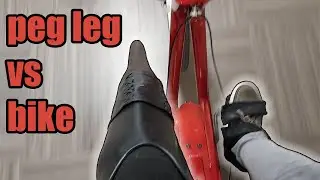 Peg leg pirate VS bike (amputee vlog)
