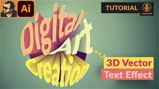 How to Create a Cool 3D Text Effect in Adobe Illustrator | Tutorial