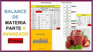 BALANCE DE MATERIA DE PROCESO DE MERMELADA DE FRESA PARTE II AVANZADO 2022 (Formulación, graficos )