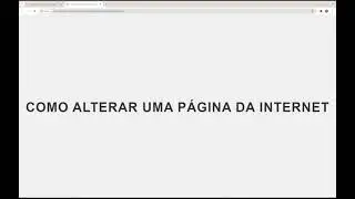Como ALTERAR uma pagina da Internet (SIMPLES E RÁPIDO) 2024