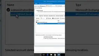 Outlook Delete account     