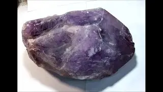 Огромный АМЕТИСТ резка камня