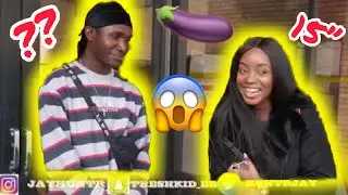 HOW MANY INCHES OF 🍆 CAN YOU TAKE🤔|Public Interview|huntr vlogs