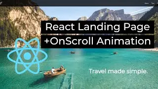React Landing Page + OnScroll Animation