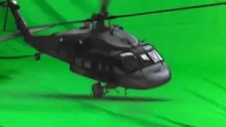 HELICOPTER CRASH- GREEN SCREEN