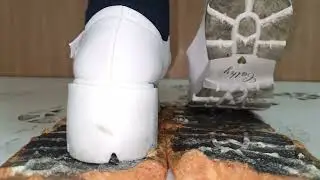 Dirty lolita shoes trample bread