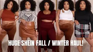 HUGE PLUS SIZE SHEIN FALL / WINTER HAUL 15+ ITEMS! | Affordable and Trendy!  | Yulita Lee