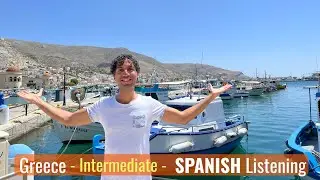 Visiting Kalymnos, Greece- Listening Spanish Comprehension - Intermediate