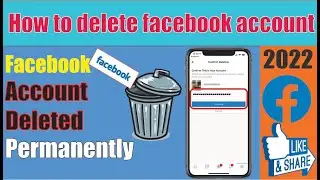 facebook account delete permanently 2022