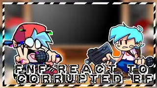 FNF React To VS Corrupted BF // Blueballed Fight For Control // Learning With Pibby // FNF Mod //