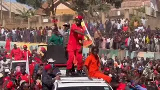 Massive Bobi Wine Procession in Masaka!