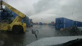 MEETING PEOPLE AT PORT SLOW MOTION  TRUCK DRIVERS ASMR FAT BOYS