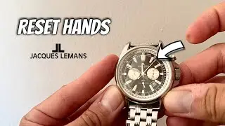 How To Recalibrate Stopwatch Hands On Jacques Lemans Watch