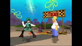 Mugen Request: Team Izuku Midoriya vs Team Homer Simpson