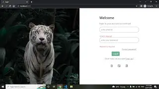 Angular login page with validation.