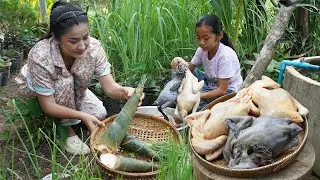 Mother and children cooking : Yummy chickens cook with 3 recipes - Cook and eat