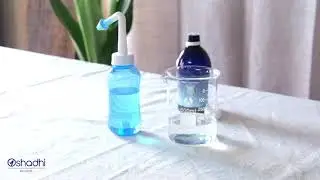 Cleaning respiratory tract with nasal wash bottle