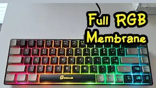 65% Gaming Keyboard from Geodmaer - sound and RGB light test