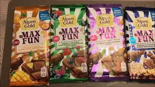 Пробую шоколадки Альпен Голд Макс Фан - прикольно и вкусно!