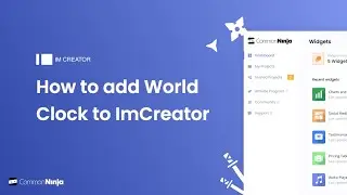 How to add a World Clock to IM Creator
