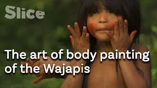 Wajapi body painting with urucum seeds | SLICE