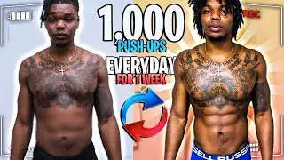 1,000 Push-Ups Everyday For 7 Days - CRAZY Transformation