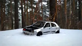 Nissan Micra из пластилина на двигателе от русской машины!!!😳