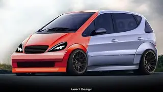 Mercedes A Class W168 Wide Body Kit Virtual Tuning Photoshop